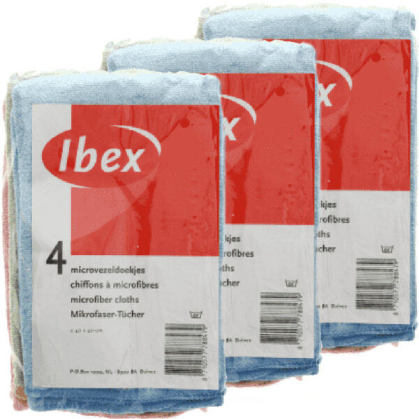 12x Microvezel vaatdoekjes/huishouddoekjes 40 x 38 cm -